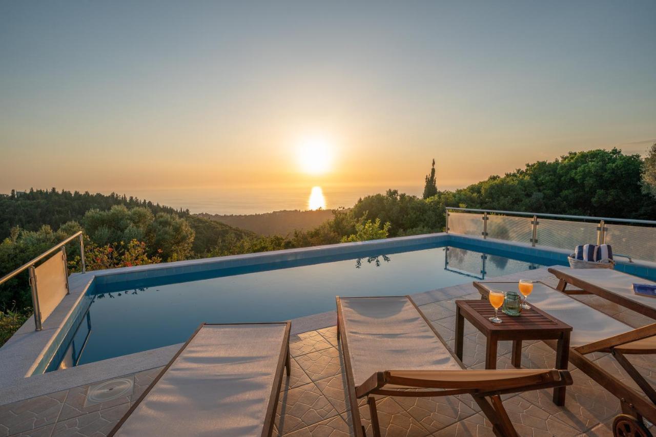 Stone Villa Eriphyle ,Private Witn Sunset View 피스카던 외부 사진