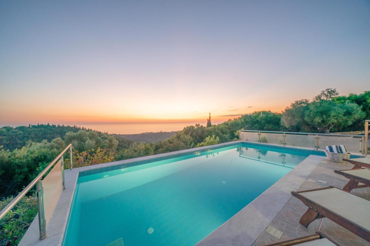 Stone Villa Eriphyle ,Private Witn Sunset View 피스카던 외부 사진