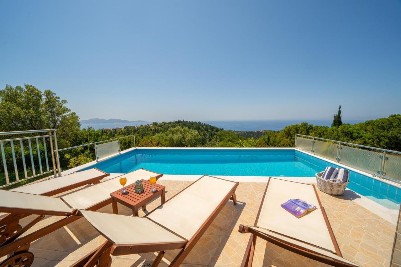 Stone Villa Eriphyle ,Private Witn Sunset View 피스카던 외부 사진