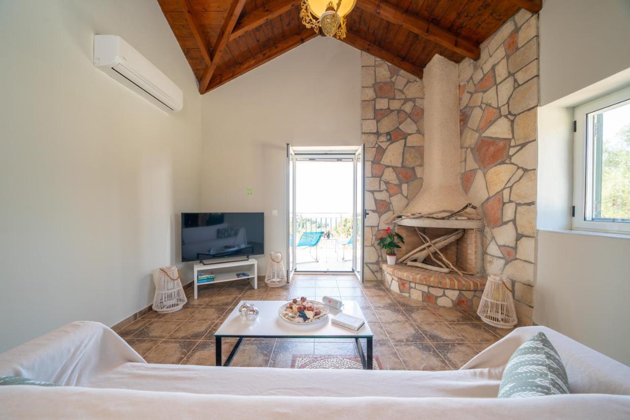 Stone Villa Eriphyle ,Private Witn Sunset View 피스카던 외부 사진