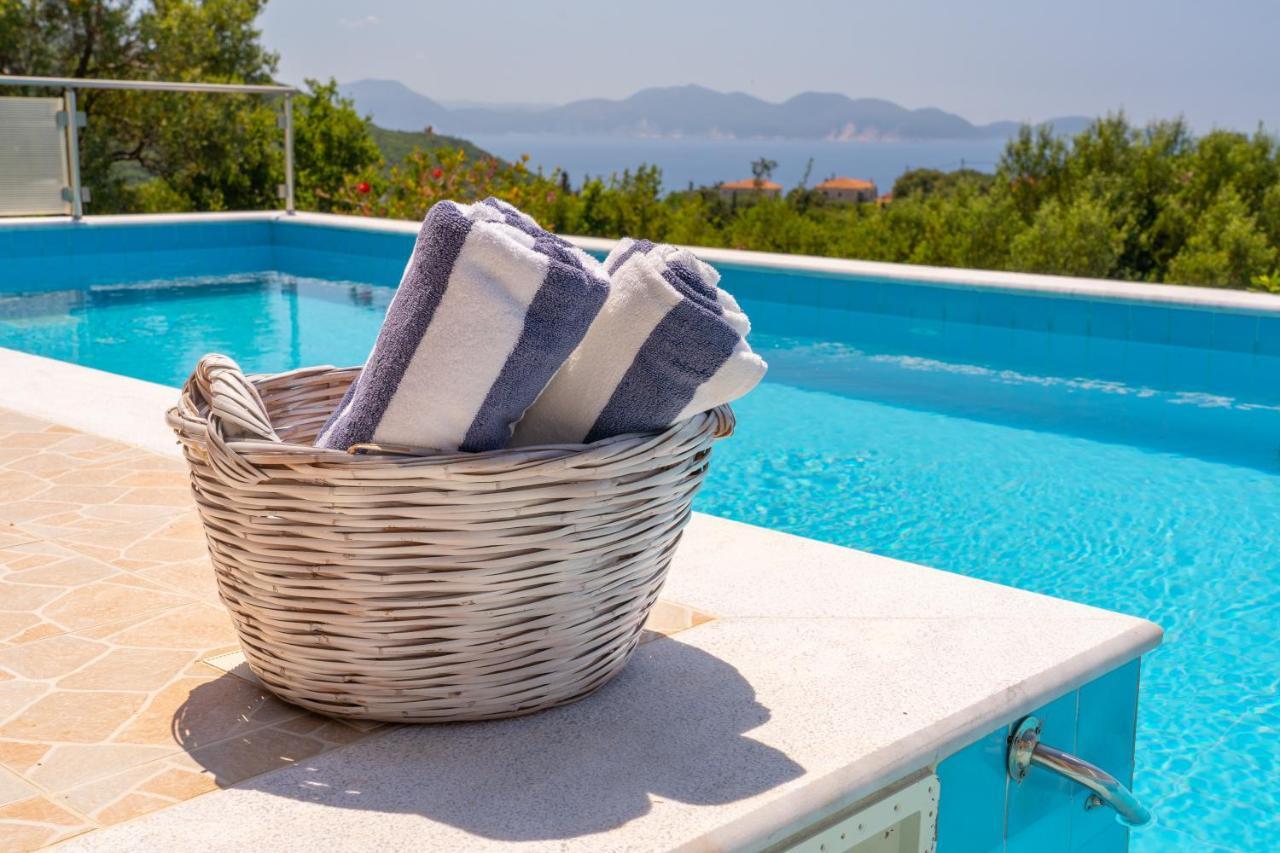 Stone Villa Eriphyle ,Private Witn Sunset View 피스카던 외부 사진