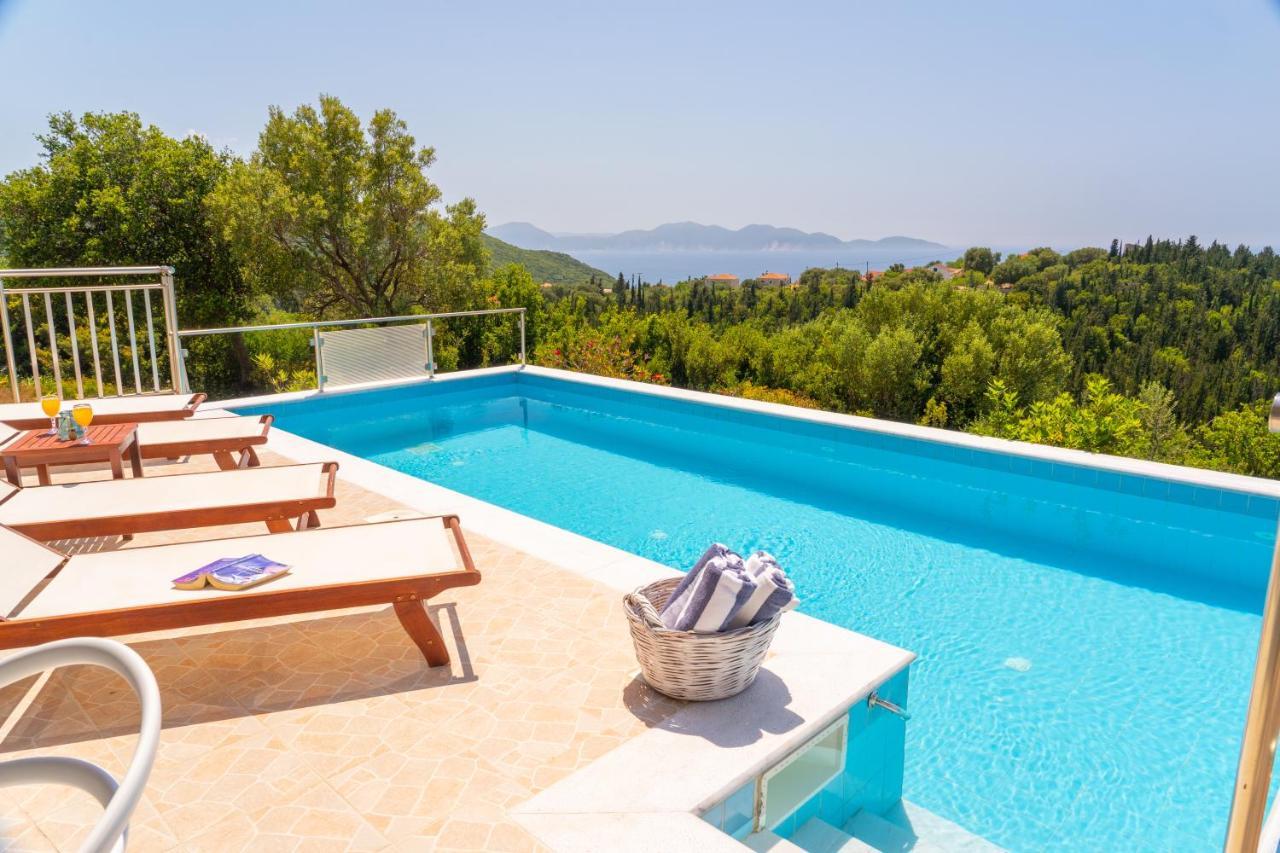 Stone Villa Eriphyle ,Private Witn Sunset View 피스카던 외부 사진