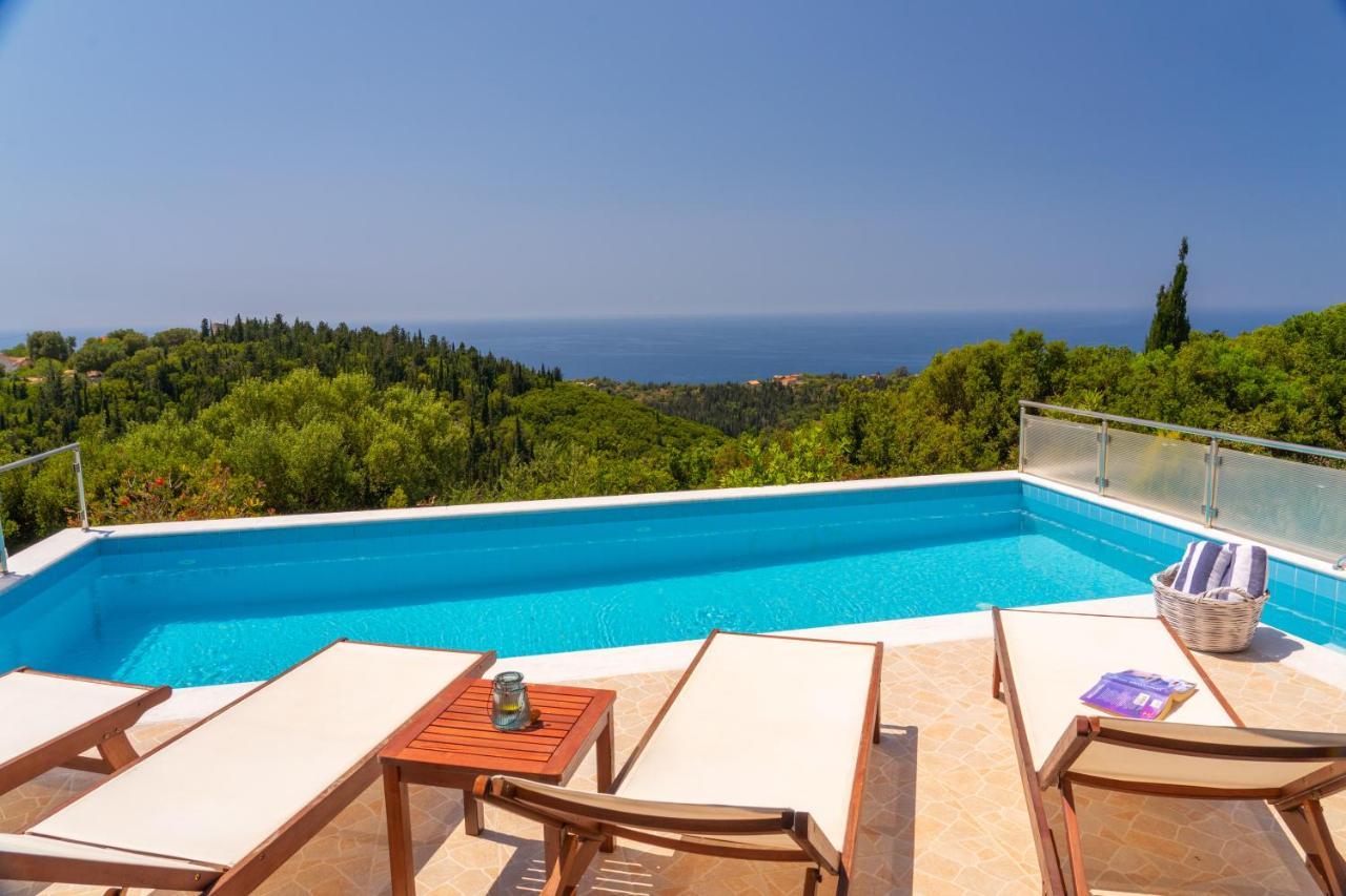 Stone Villa Eriphyle ,Private Witn Sunset View 피스카던 외부 사진
